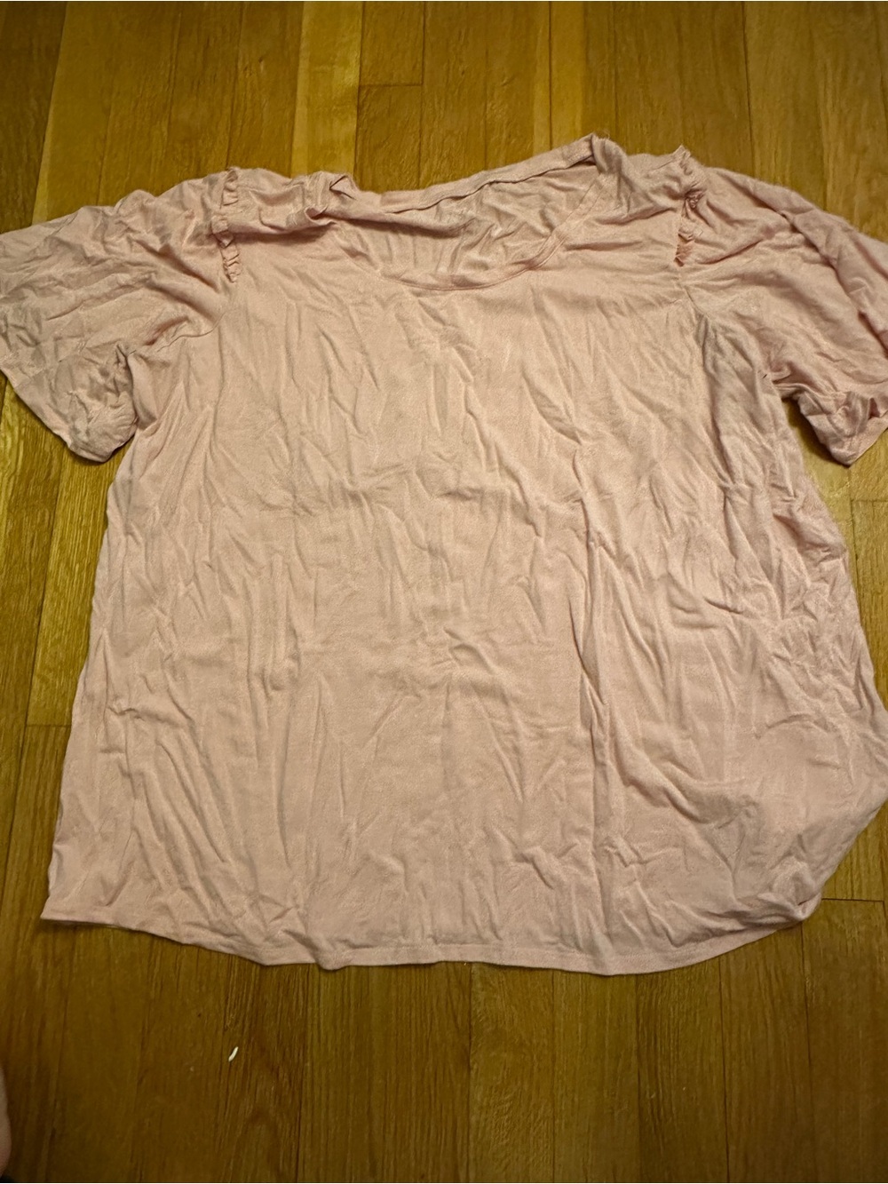 HUE Pastel Pink Short Sleeve Crewneck Tee